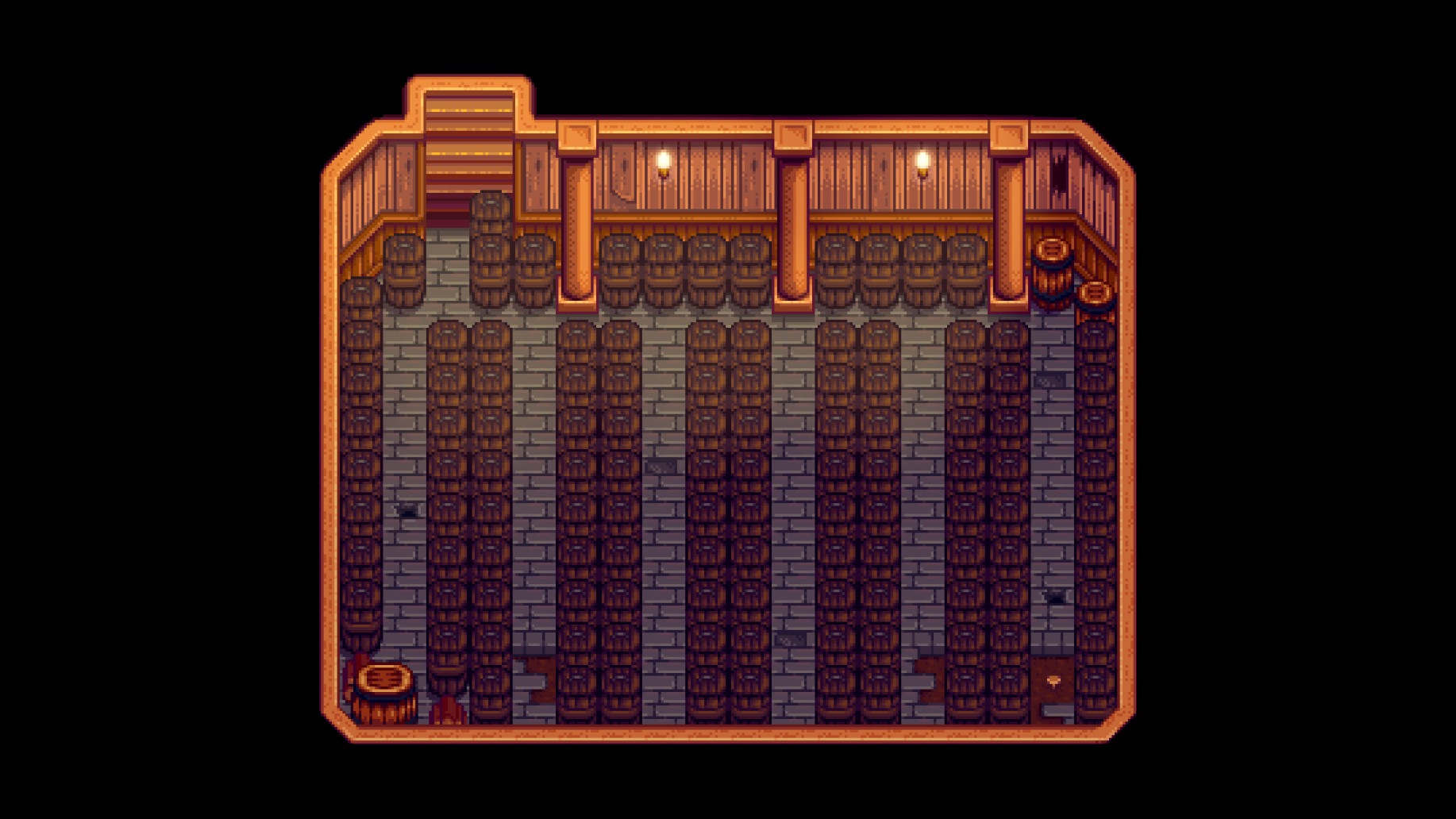 Optimal Cellar/Cask Layout for Mobile